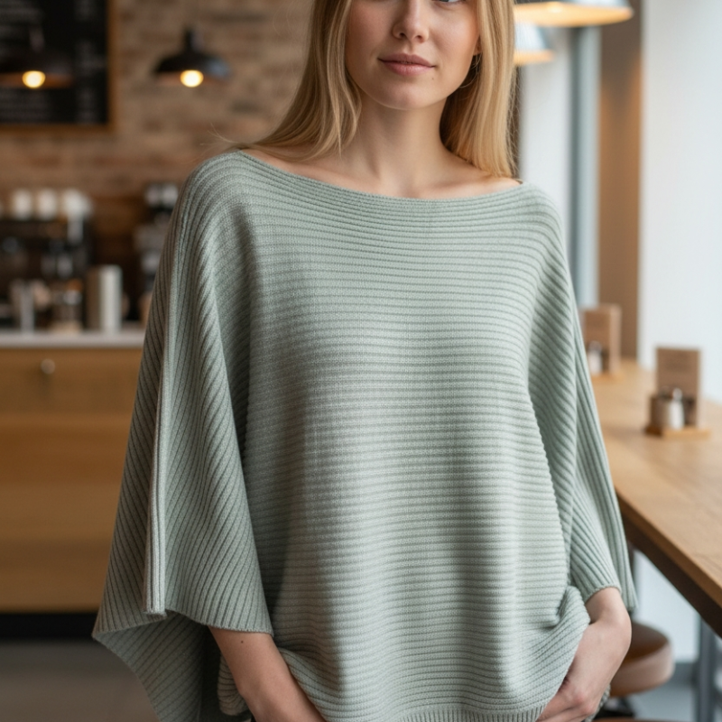 pull poncho oversize suzy d – taille 2 (s/m)