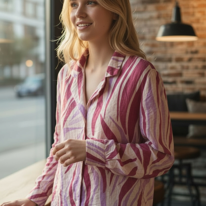 chemise zébrée oversize – milo's paris